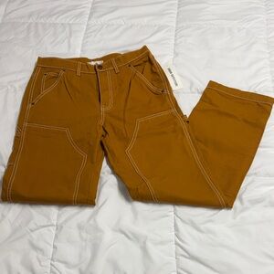 BDG Women's Tan Straight Leg Jeans